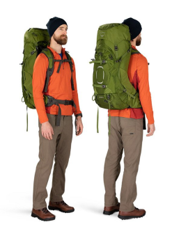 Osprey Men's Aether 55 Backpack - L/XL - Garlic Mustard Green -Deals Backpacking Store 10002955 garlicmustardgreen d 39923.1684351229