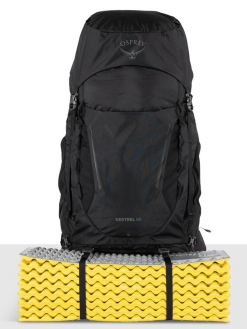 Osprey Kestrel 68 S/M Backpack - Black -Deals Backpacking Store 10004750 black f 08343.1679510657