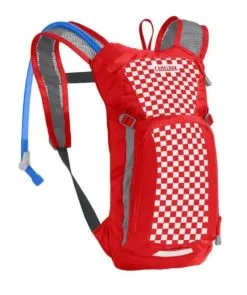 Camelbak Kid's Mini Mule 50oz. Hydration Pack - Racing Red Check