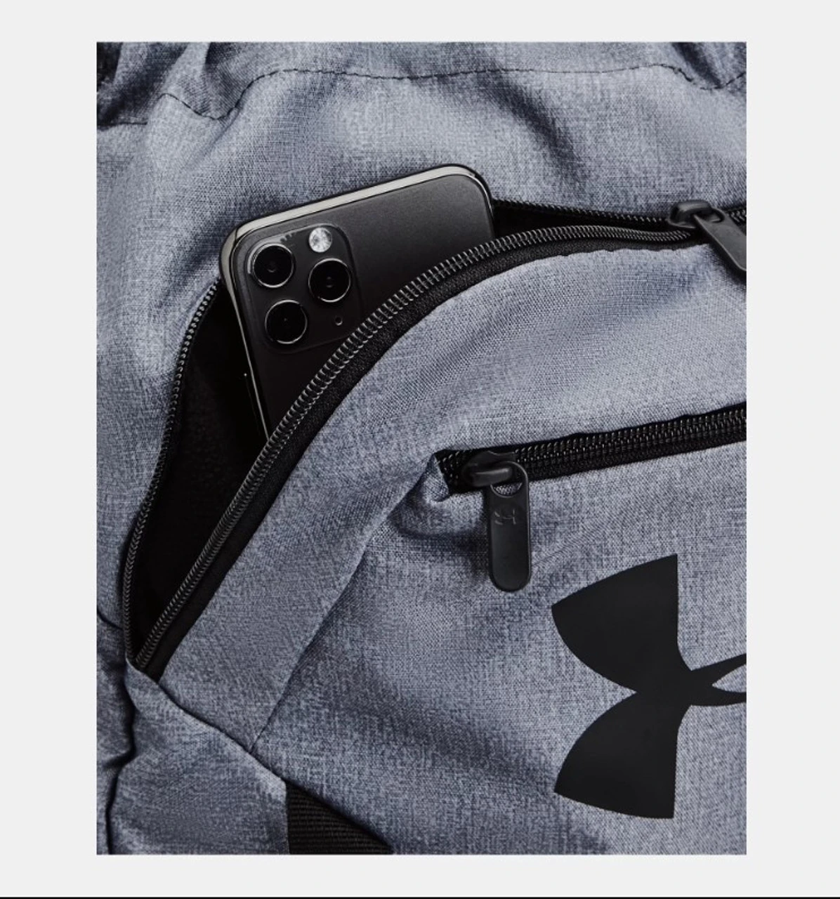Under Armour Undeniable Sackpack - Grey Heather/Black 4 Under Armour Undeniable Sackpack - Grey Heather/Black - Image 4