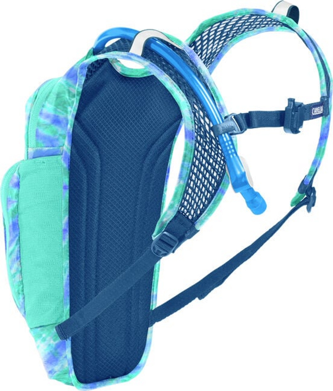 Camelbak Kids' Mini M.U.L.E. 50 Oz Hydration Pack - Tie Dye/Blue 2 Camelbak Kids' Mini M.U.L.E. 50 Oz Hydration Pack - Tie Dye/Blue - Image 2
