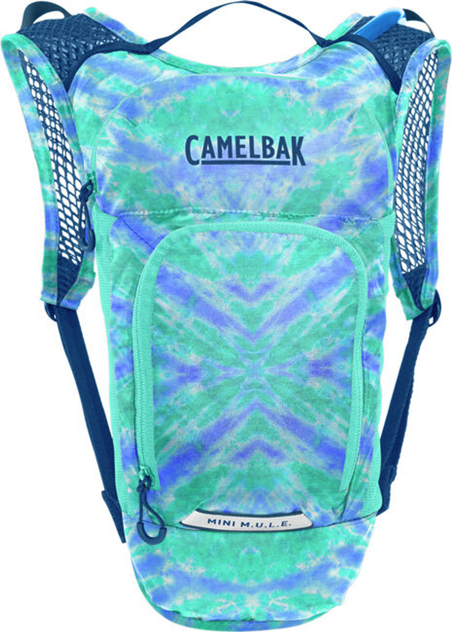 Camelbak Kids' Mini M.U.L.E. 50 Oz Hydration Pack - Tie Dye/Blue 3 Camelbak Kids' Mini M.U.L.E. 50 Oz Hydration Pack - Tie Dye/Blue - Image 3