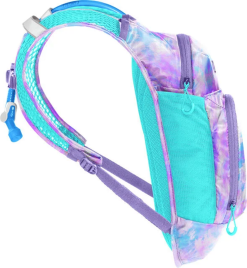 Camelbak Kids' Mini M.U.L.E. 50 Oz Hydration Pack - Tie Dye/Pink -Deals Backpacking Store 2814502000 tiedyepink f 05024.1682023480