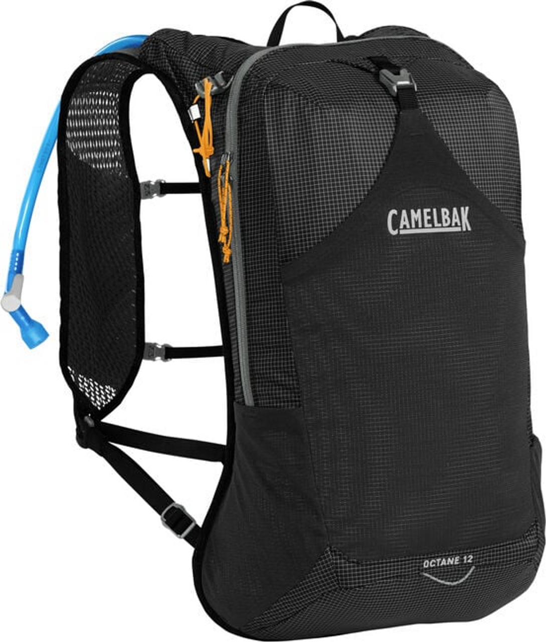 Camelbak Octane 12 Hydration Hiking Pack With Fusion 2L Reservoir - Black/Apricot 1 Camelbak Octane 12 Hydration Hiking Pack With Fusion 2L Reservoir - Black/Apricot