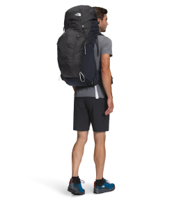 The North Face Banchee 65L Backpack - TNF Black/Aviator Blue -Deals Backpacking Store NF0A3G9T W2J modelback 68836.1678292112