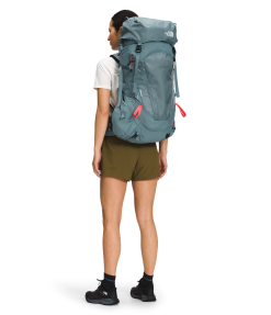 The North Face Women's Terra 40L Backpack - Goblin Blue/Horizon Red -Deals Backpacking Store NF0A3GA9 4J7 modelback 23301.1678301376