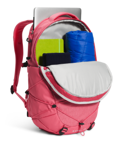 The North Face Women's Borealis Backpack - Cosmo Pink Dark Heather/TNF White -Deals Backpacking Store NF0A52SI IS3 int 87760.1678890298