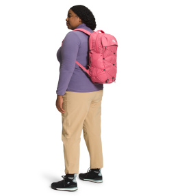 The North Face Women's Borealis Backpack - Cosmo Pink Dark Heather/TNF White -Deals Backpacking Store NF0A52SI IS3 modelback 80911.1678890300