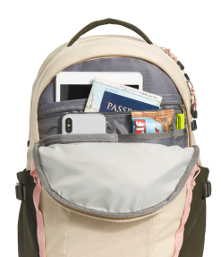 The North Face Women's Recon Backpack - Gravel/Taupe Green/Pink Moss -Deals Backpacking Store NF0A52SU IV7 detail1 69402.1678893956