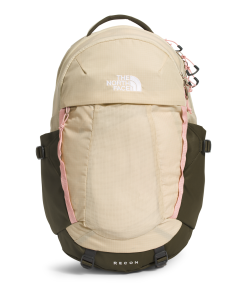 The North Face Women's Recon Backpack - Gravel/Taupe Green/Pink Moss