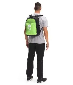 The North Face Bozer Backpack - Safety Green/TNF Black -Deals Backpacking Store NF0A52TB F5G modelback 41656.1665519226