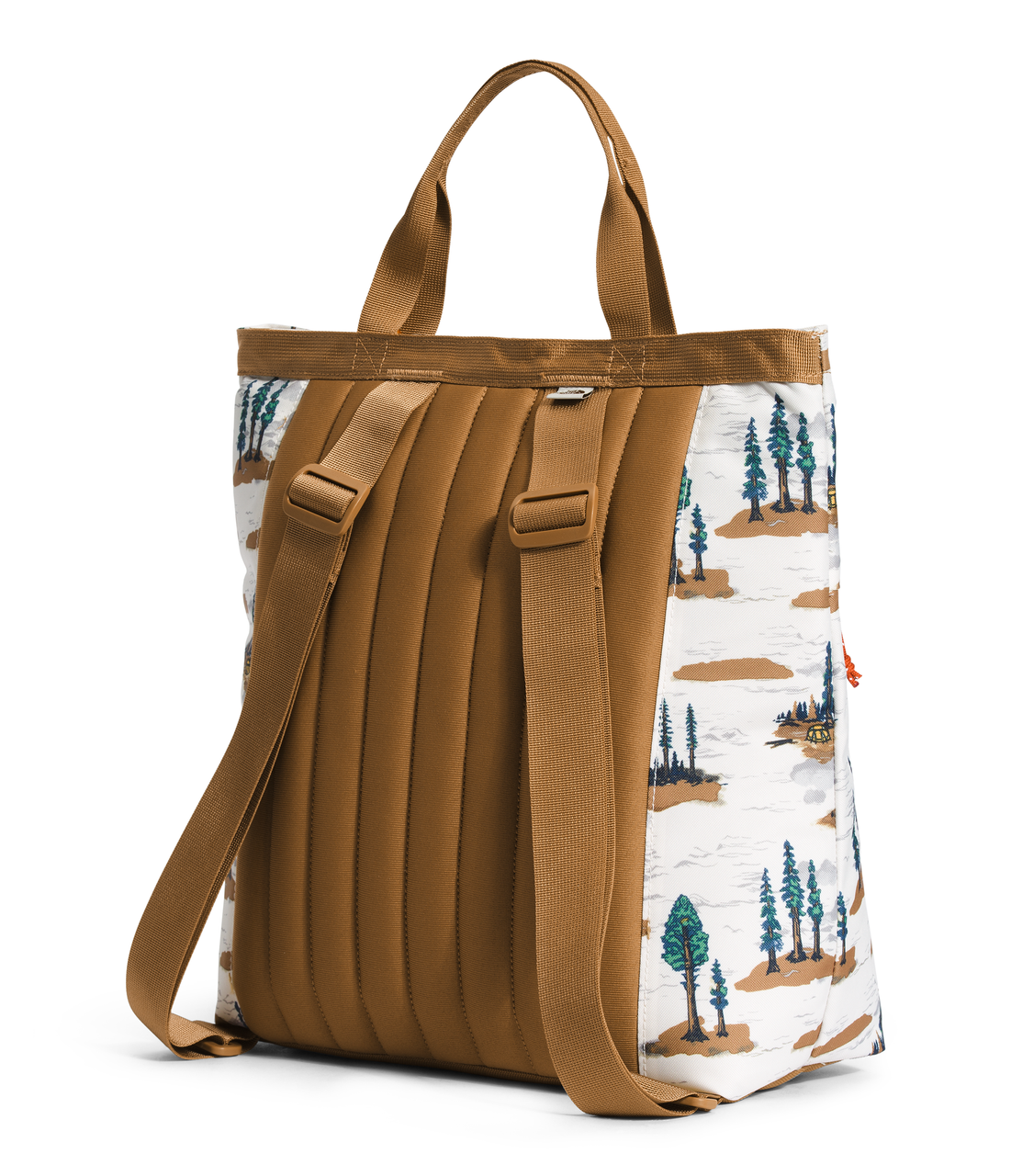 The North Face Berkeley Mini Backpack - Gardenia White Camping Scenic Print/Utility Brown 3 The North Face Berkeley Mini Backpack - Gardenia White Camping Scenic Print/Utility Brown - Image 3