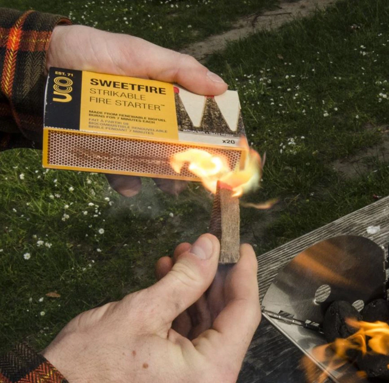 UCO Sweetfire Strikable Fire Starter - Yellow 2 UCO Sweetfire Strikable Fire Starter - Yellow - Image 2