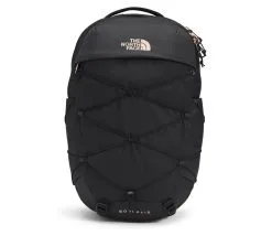 The North Face Women`s Borealis Backpack - TNF Black Heather/Burnt Coral Metallic